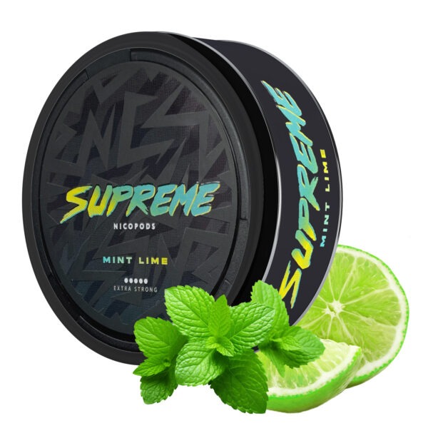 supreme mint lime nicotine pouches