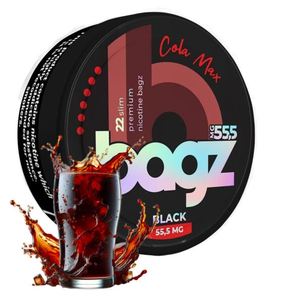 Bagz Cola Max Black nicotine pouches